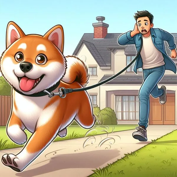 Jardín seguro con valla alta y reforzada, adaptado para un Shiba Inu escapista