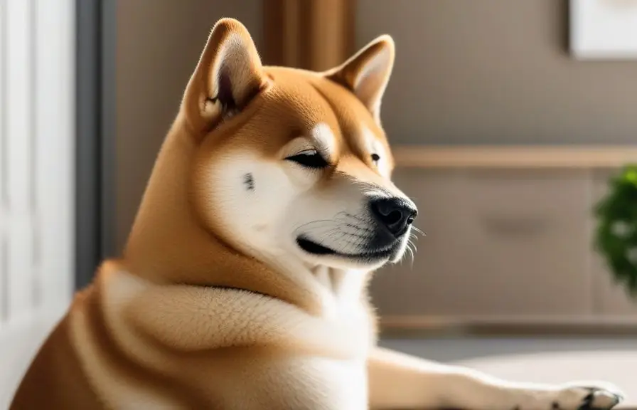 Shiba Inu recibiendo cuidados de ejercicio y paseos