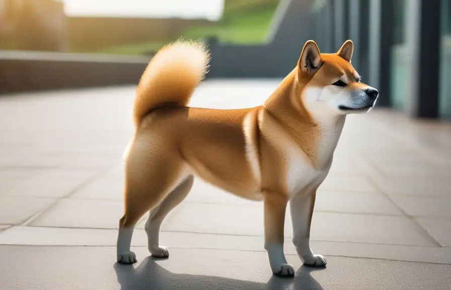 Shiba Inu sano ilustrando alergias y piel
