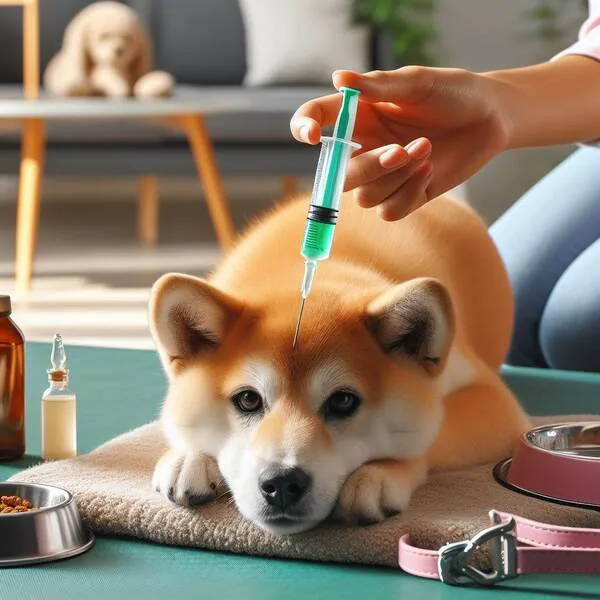 Revisión antiparasitaria del pelaje del Shiba Inu