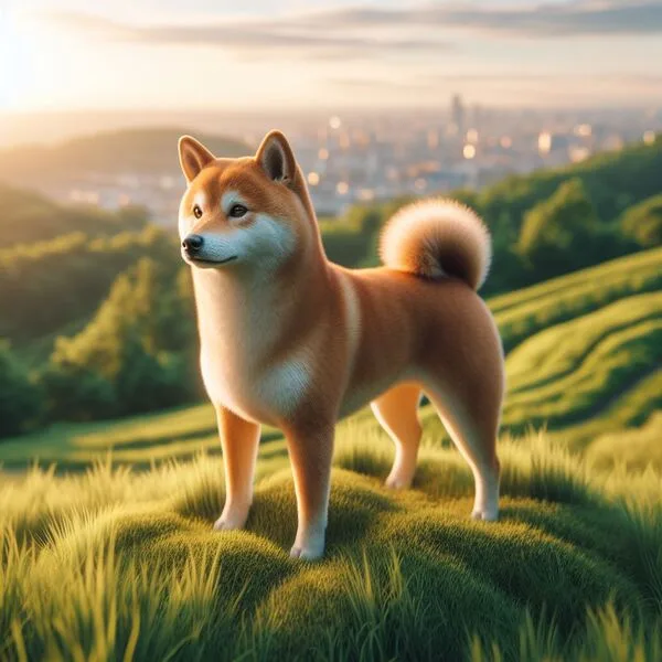 Shiba Inu interactuando con calma junto a una persona en una sesión de terapia