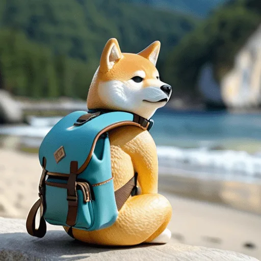 Equipaje completo preparado para viajar con un Shiba Inu con transportín, juguetes y suministros