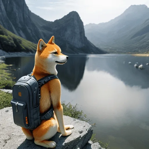 Propietario revisando documentos veterinarios y preparativos para viajar con su Shiba Inu